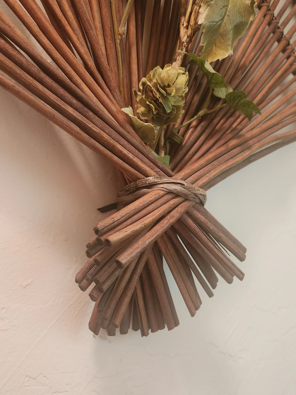 Woven Rattan Wall Fan - Home Wall Decor
